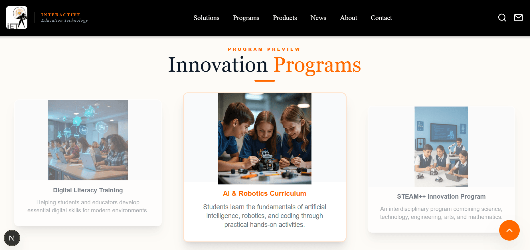 Programs carousel