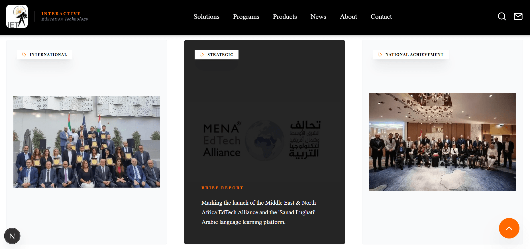 News with hover detail