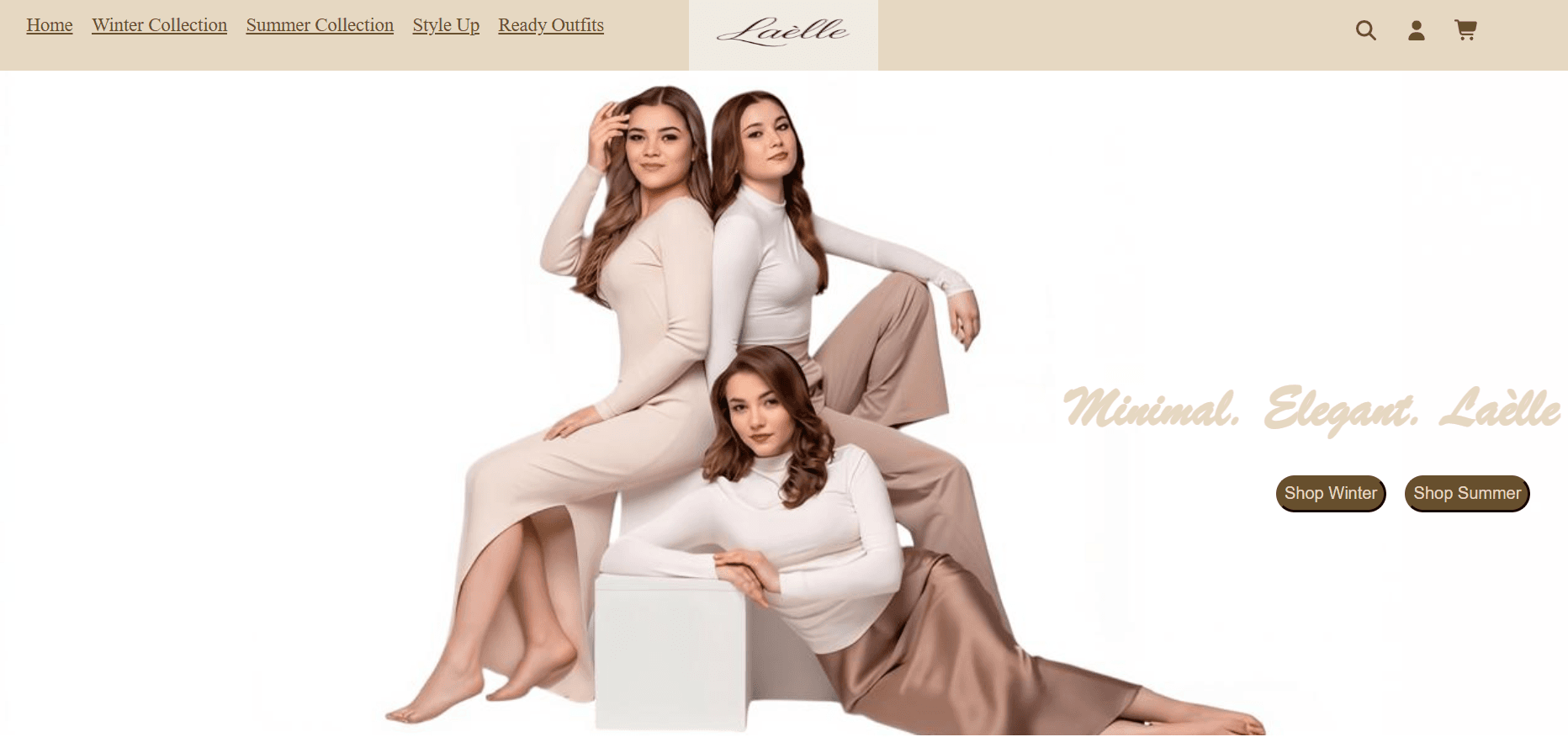 Homepage and navigation