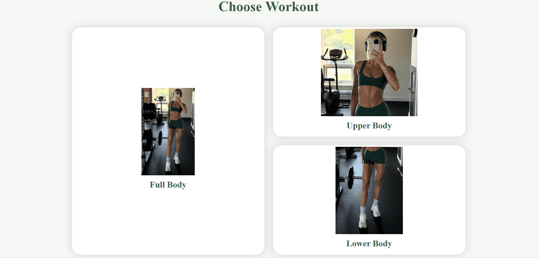Workout routines